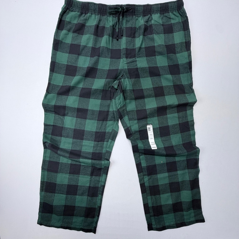 Sonoma Goods for Life XXL Green Black Buffalo Check Flannel Pajama Pants NEW
